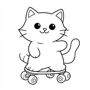 Trượt patin mèo vui nhộn