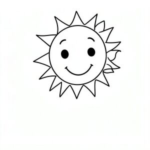 Mặt trời mỉm cười trên bầu trời