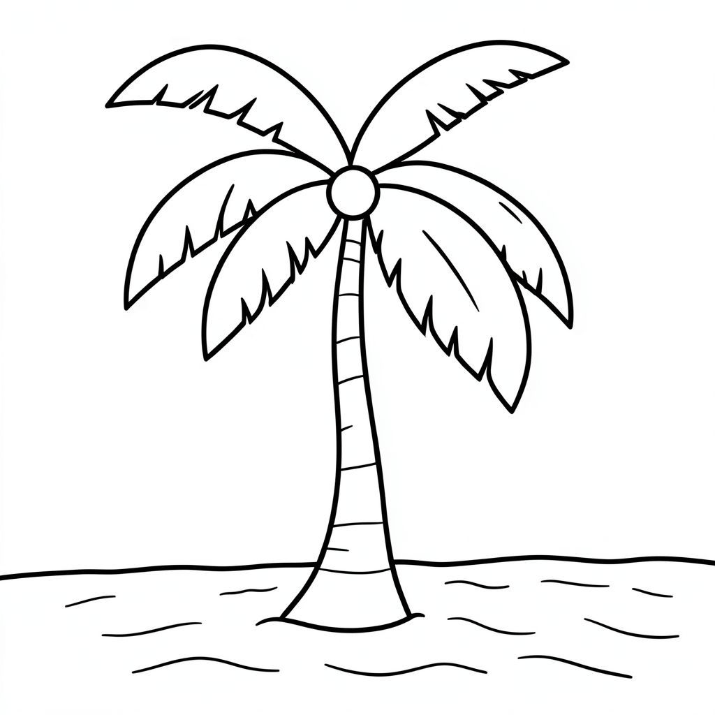 Cây dừa trên bãi biển