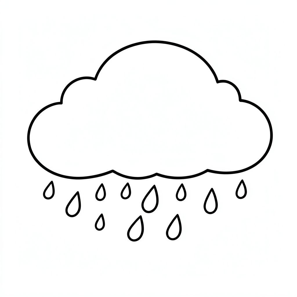 Đám mây với những hạt mưa