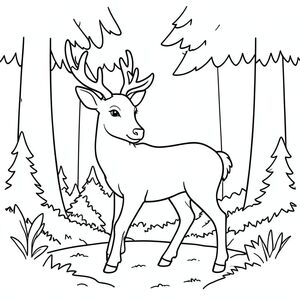 deer in forest