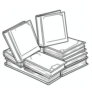 Sách được sắp xếp gọn gàng
