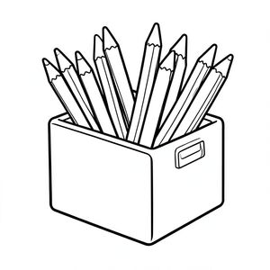 Giữ bút chì trong hộp bút chì