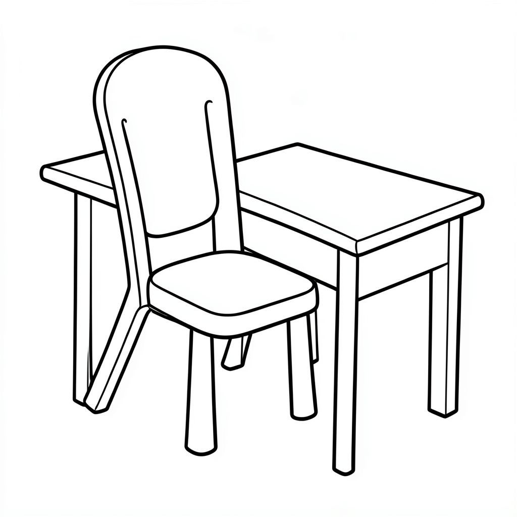 Giữ ghế dưới bàn