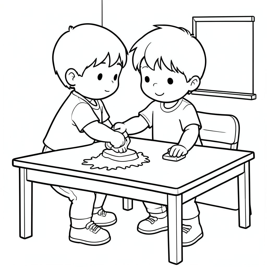 Bàn lớp học trẻ em