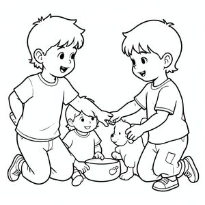 trẻ em giúp đỡ nhau