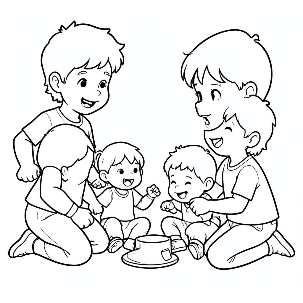 trẻ em chơi cùng nhau