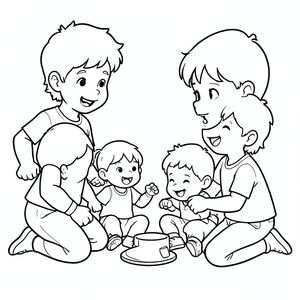 trẻ em chơi cùng nhau