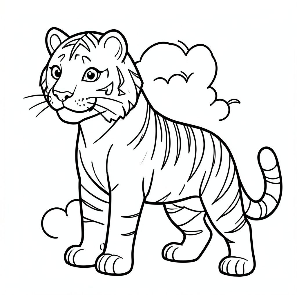 Cung cấp cho tôi con hổ đầy màu sắc
