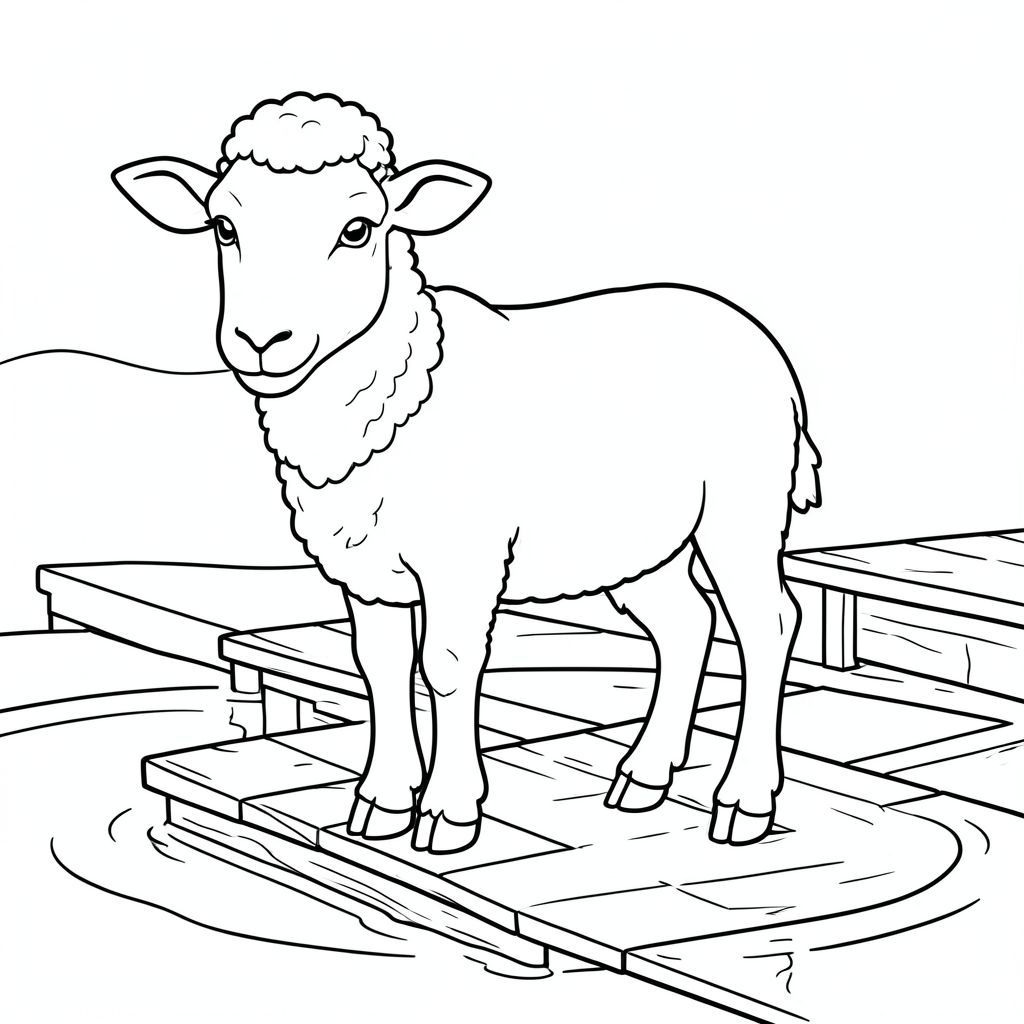 solo, chủ đề đơn, một đầu, hai mắt, hai tai, bốn chân, một đuôi, tỷ lệ tự nhiên, quy mô thích hợp trong môi trường, đúng giải phẫu, Cừu, vịnh, bến tàu, nền đơn giản, nước lặng, môi trường sạch sẽ, nhỏ, sách truyện, tinh khiết, nền đơn giản, dọn dẹp, trang màu, nghệ thuật đường, nền trắng, solo, chủ đề đơn, đúng giải phẫu, giải phẫu hoàn hảo