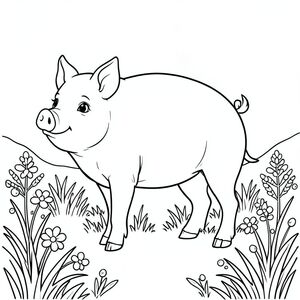 solo, chủ đề đơn, một đầu, hai mắt, hai tai, bốn chân, một đuôi, tỷ lệ tự nhiên, quy mô thích hợp trong môi trường, đúng về mặt giải phẫu, Con lợn, Đồng cỏ băng giá, giọt sương, cỏ, ánh sáng mặt trời, rõ ràng, đơn giản, dọn dẹp, lý lịch, phong cảnh, buổi sáng, tô màu, nghệ thuật đường, nền trắng, solo, chủ đề đơn, đúng về mặt giải phẫu, giải phẫu hoàn hảo