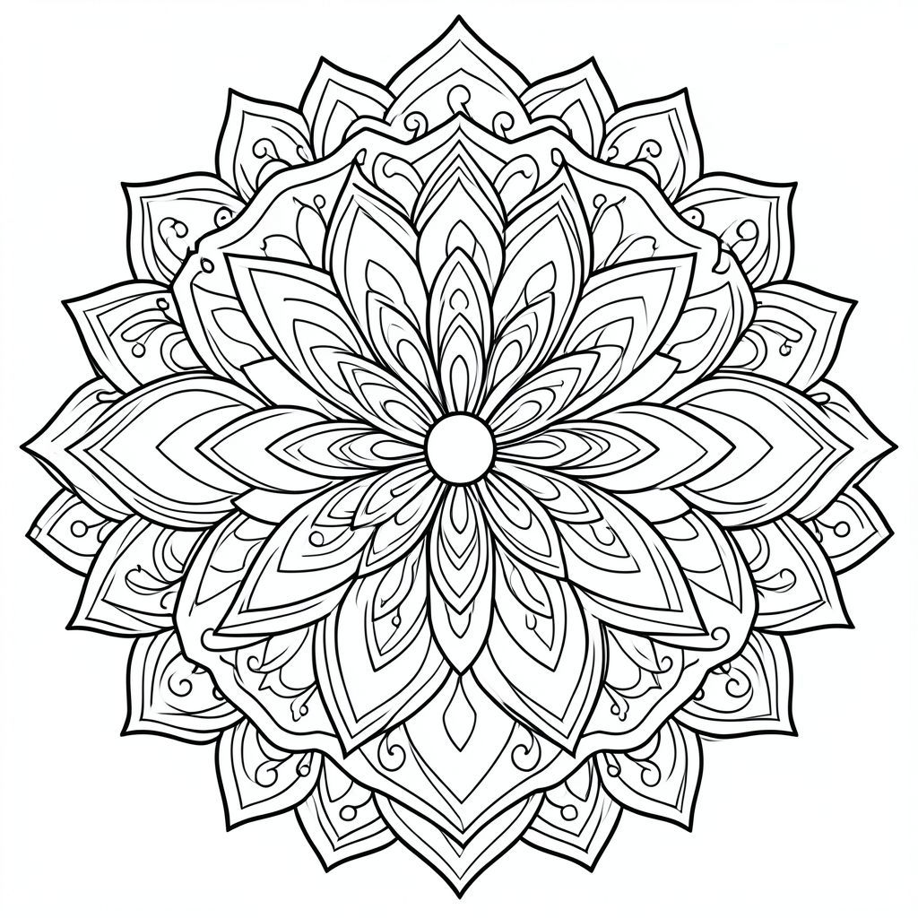 Mandala sáng tạo không đổ bóng 