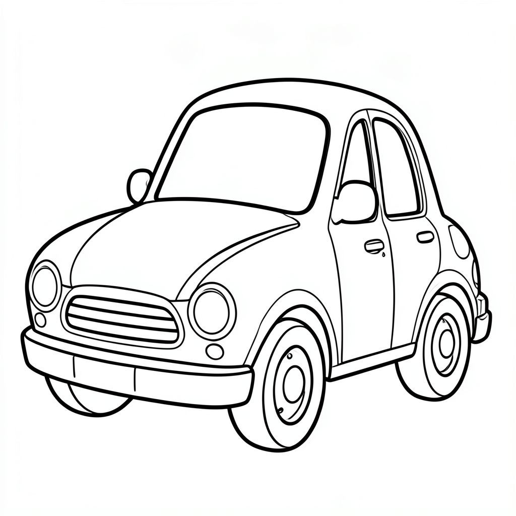 cute cartoon car
