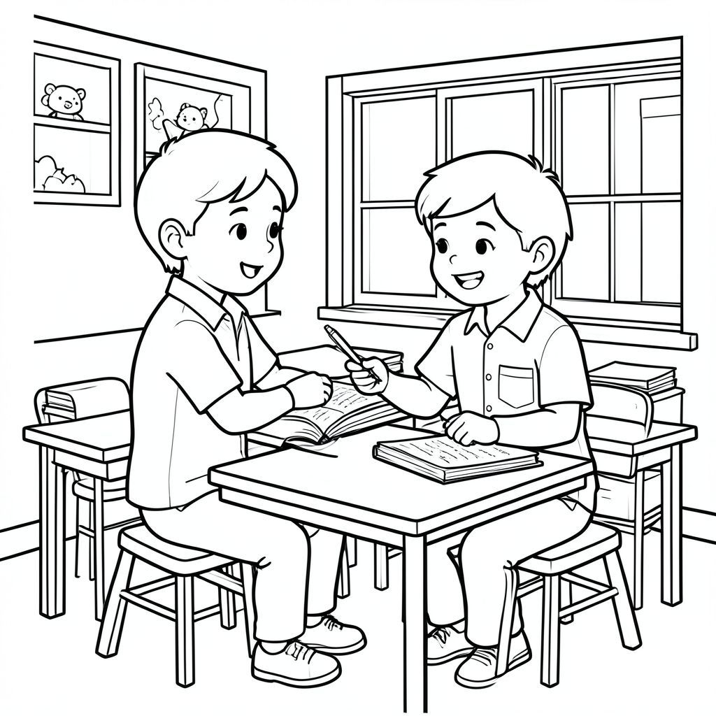 teacher teaching in a classroom