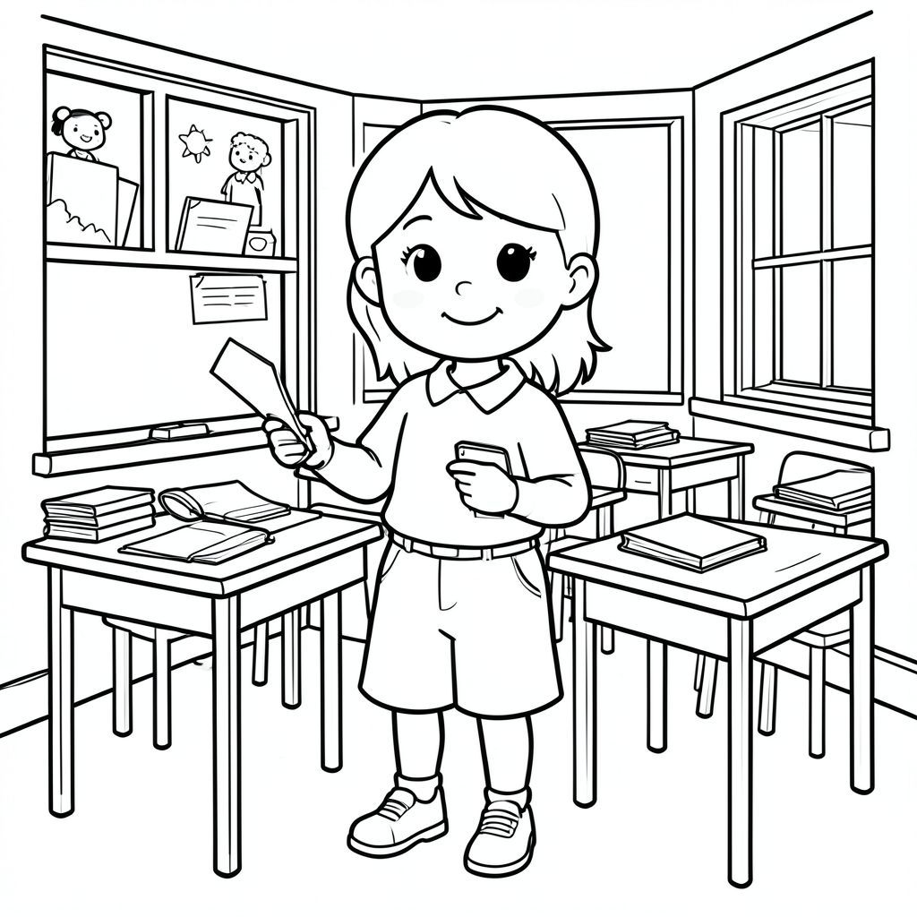 teacher in a classroom