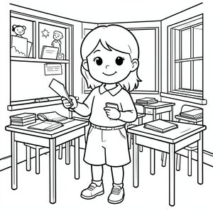 teacher in a classroom