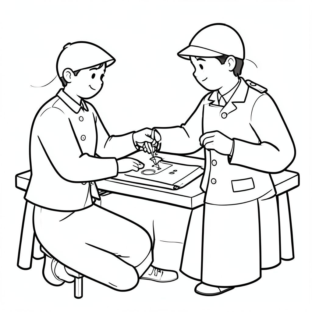 tailor sewing clothes