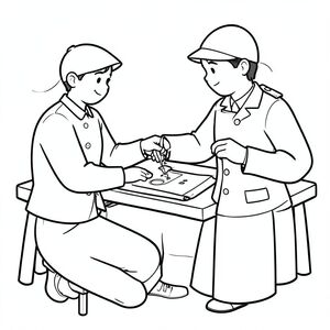 tailor sewing clothes