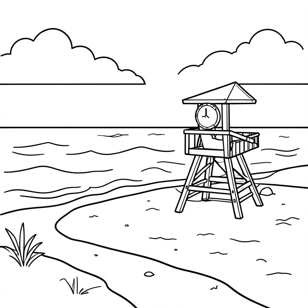 lifeguard near sea shore