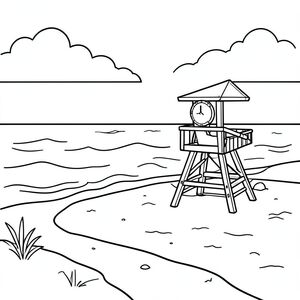 lifeguard near sea shore