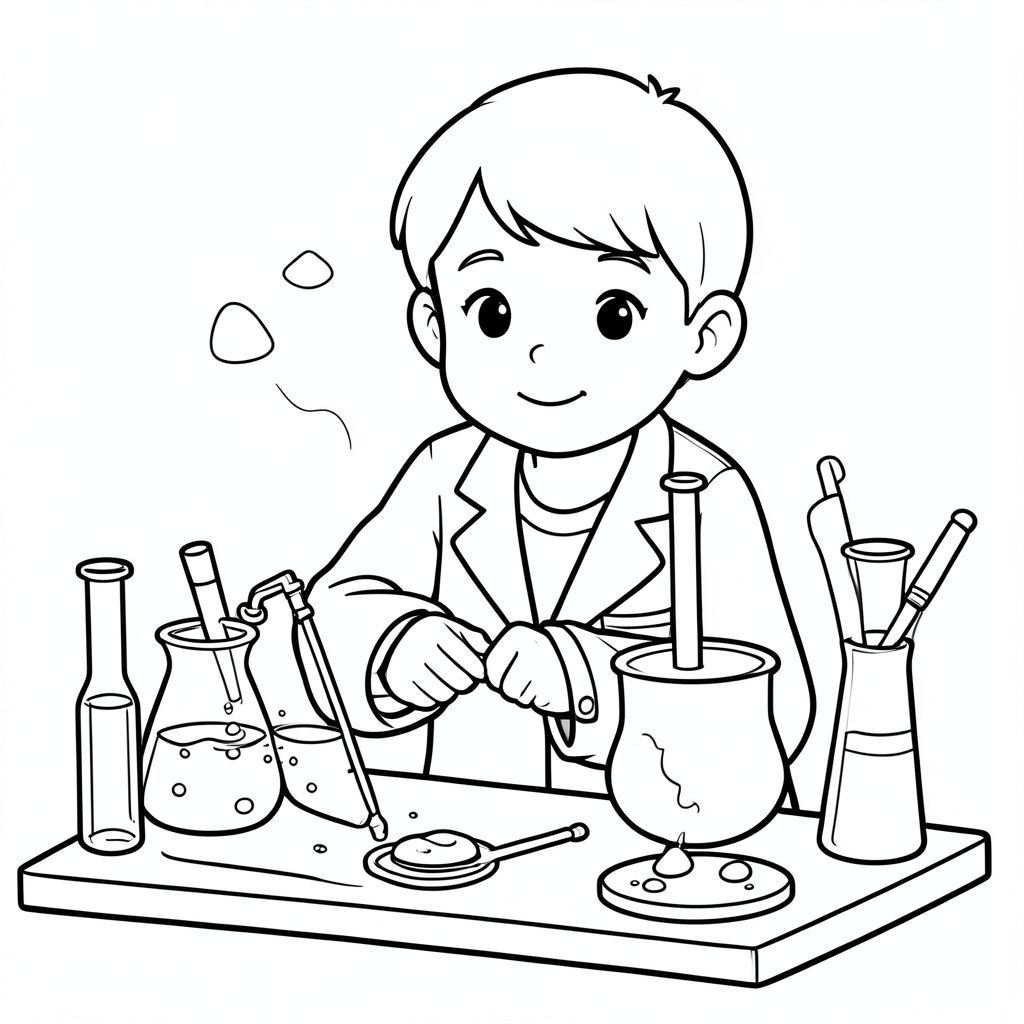 scientist doing experiments