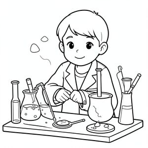 scientist doing experiments