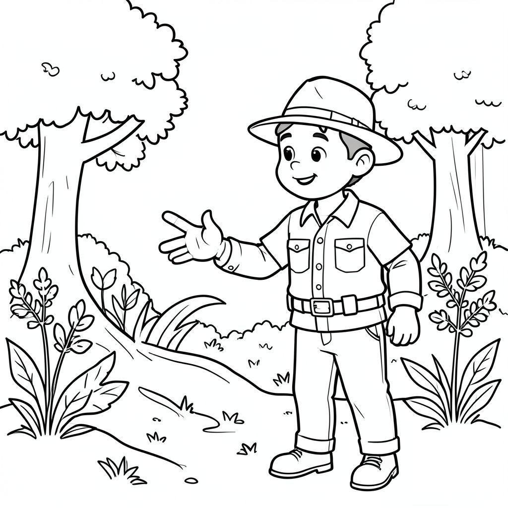 park ranger protecting nature