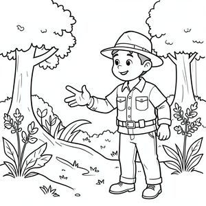 park ranger protecting nature