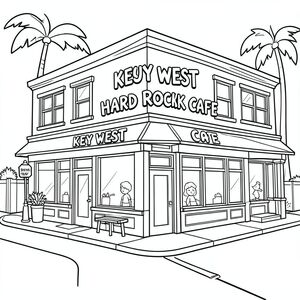 Key west hard rock cafe street view
