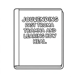Journal cover for overcoming past trauma and learning how to heal
