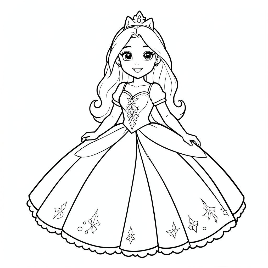 I want to color Disney princesses