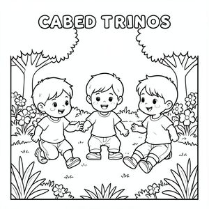 front cover page mainly showing three kids playing in the garden 