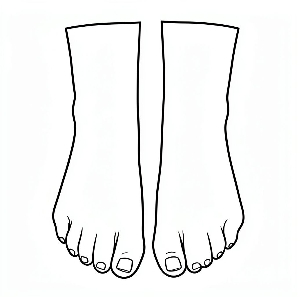 detailled female feet