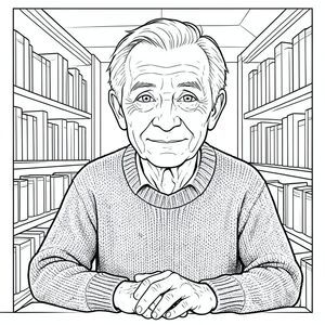 Candid portrait of an elderly man with deep wrinkles and kind eyes, wearing a weathered wool sweater, sitting in a dimly lit library. Soft ambient light, shot on Sony A7R IV, 85mm f/1.8 lens, sharp focus on eyes, 8k resolution, photorealistic, — ar 4:5 — style raw