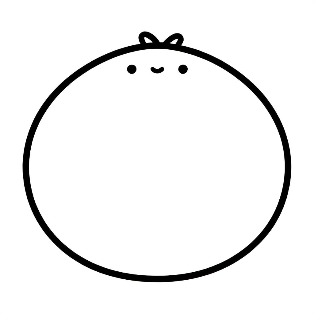 Simple stylized kiwi for kids aged 3 to 6 years, thick black outlines, large simple shapes, plain white background, centered on the page, easy to color, no text, no shading, kid-friendly illustration