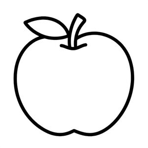 Realistic Minimalist Apricot for kids aged 3 to 6 years, thick black outlines, simple large shapes, plain white background, easy to color, no text, centered, kid-friendly illustration