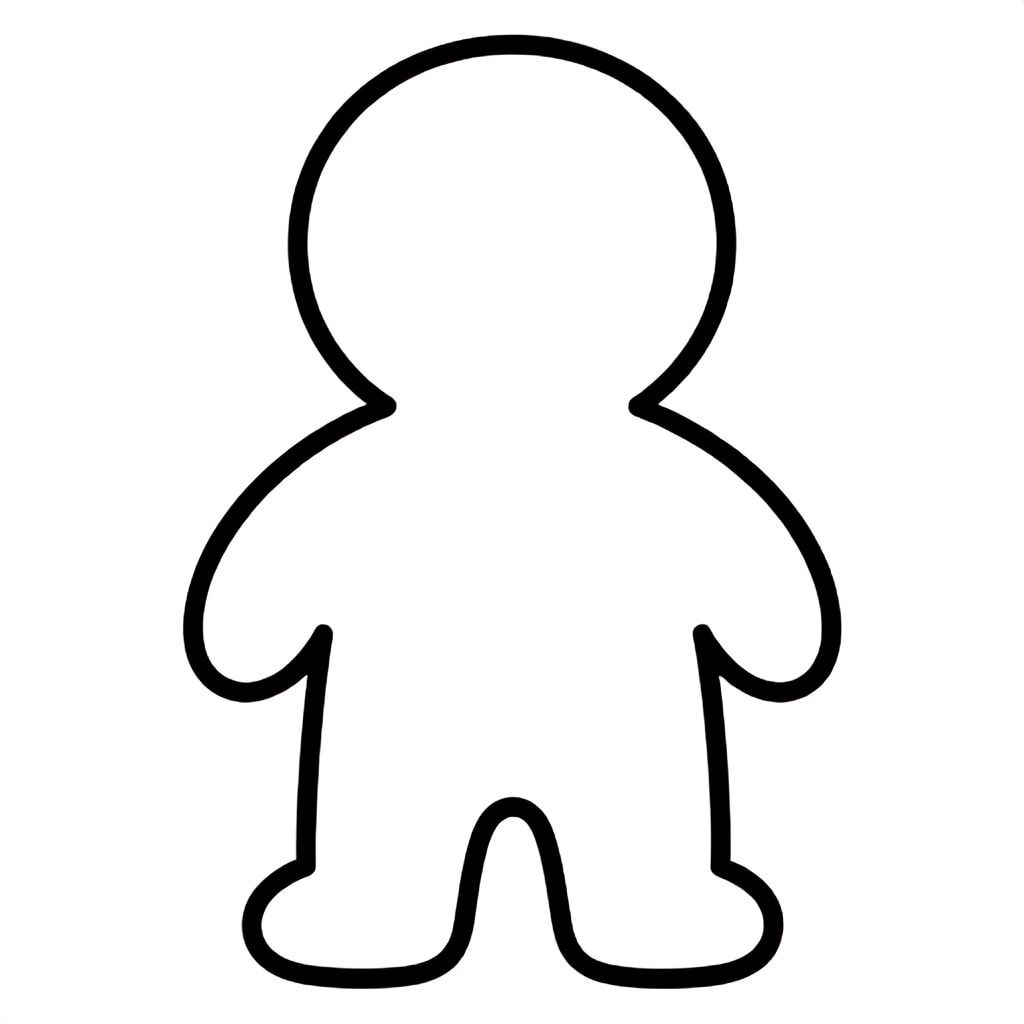 Realistic Minimalist Fig for kids aged 3 to 6 years, thick black outlines, simple large shapes, plain white background, easy to color, no text, centered, kid-friendly illustration