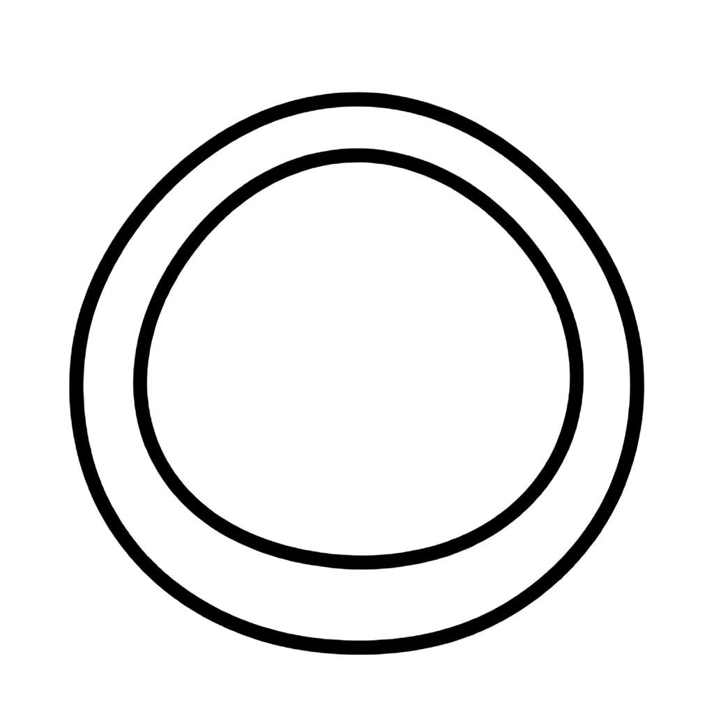 Realistic Minimalist Passion Fruit for kids aged 3 to 6 years, thick black outlines, simple large shapes, plain white background, easy to color, no text, centered, kid-friendly illustration