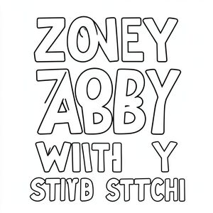 TÊN ZOEY ABBY VỚI MŨI KHÂU