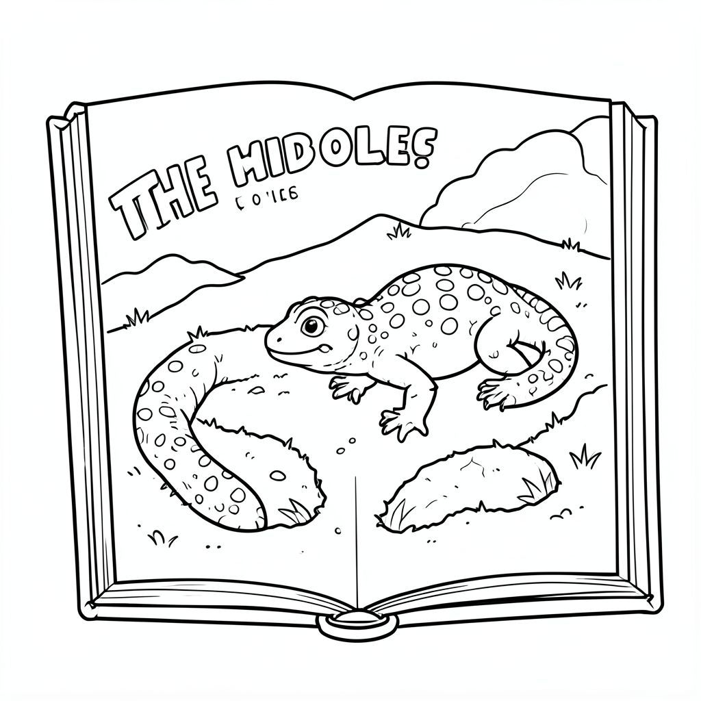 Các lỗ sách với cảnh thằn lằn đốm vàng và những cái hố mà bọn trẻ phải đào 