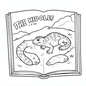 Các lỗ sách với cảnh thằn lằn đốm vàng và những cái hố mà bọn trẻ phải đào 