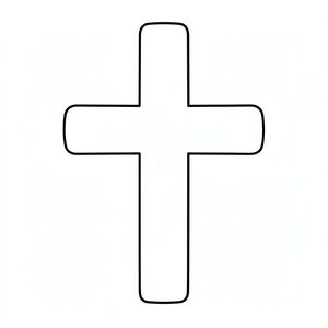 cross coloring page
