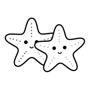 starfish resting together on the sea floor.
Style rules :
Bold, simple outlines
One main subject per page
Kid-friendly, cute, non-realistic
Large coloring spaces
No text, no shading, no complexity