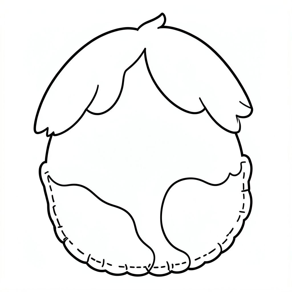 “cute stitch line art, simple, bold outline, coloring page”
