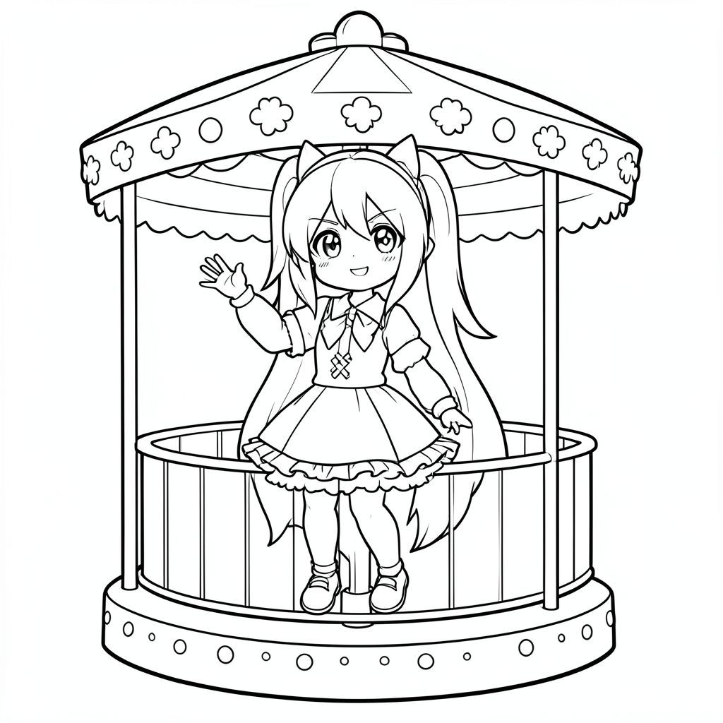 Hatsune Miku vẫy tay từ băng chuyền hay thay đổi