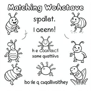 Khớp bảng tính với lỗi, kết nối cùng số lượng, đen trắng đơn giản, mầm non, đường dày