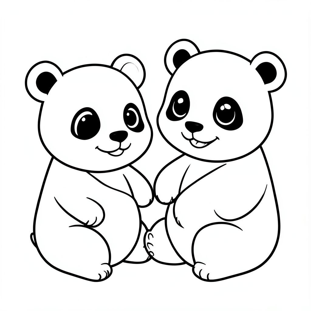 Bé và mẹ gấu trúc