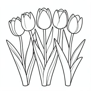 vườn hoa tulip màu xanh nhạt