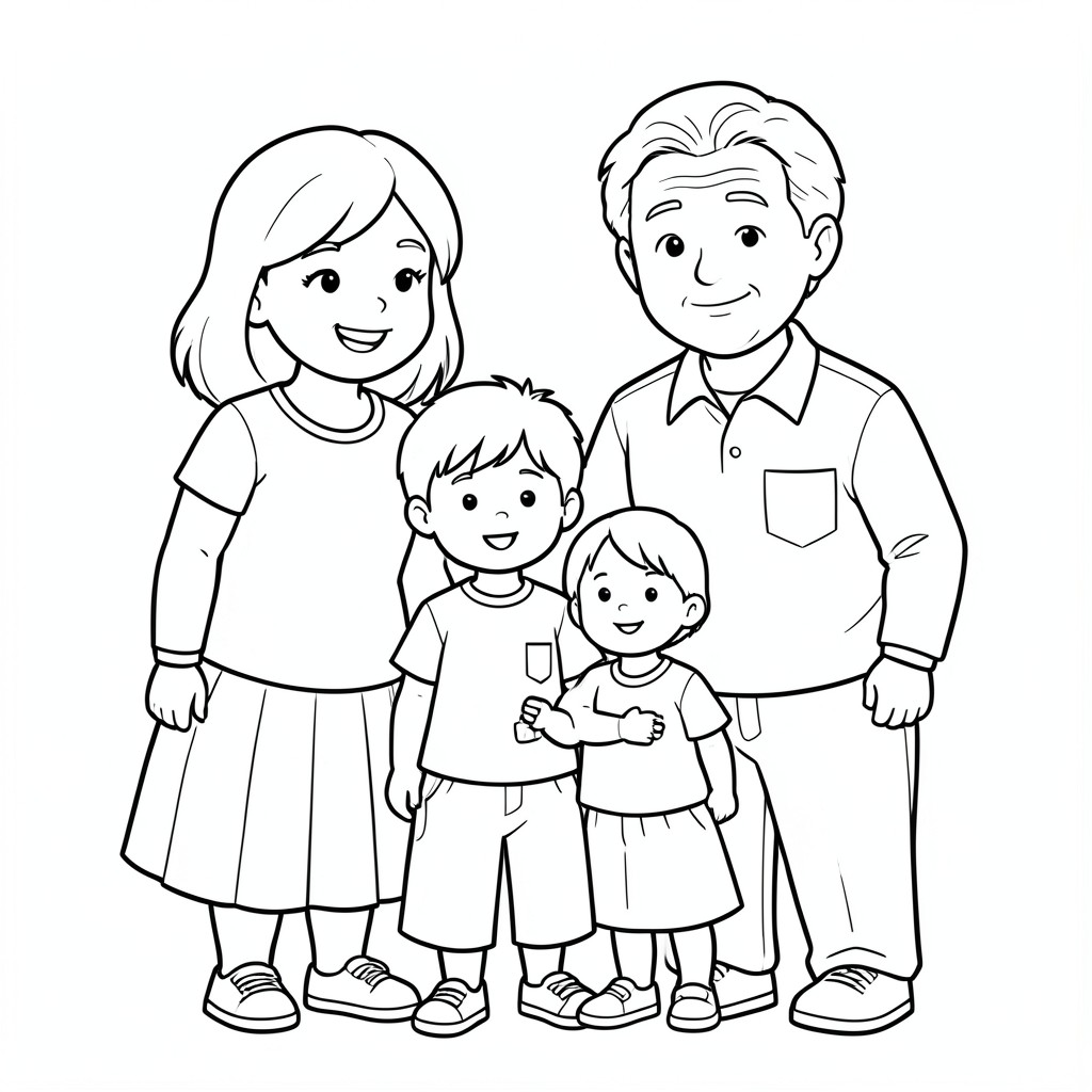 Gia đình có bố mẹ anh trai và em gái