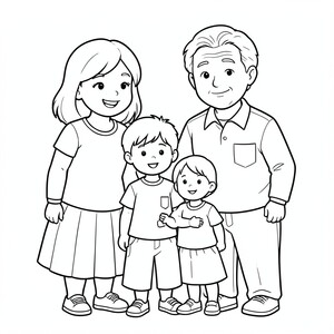 Gia đình có bố mẹ anh trai và em gái